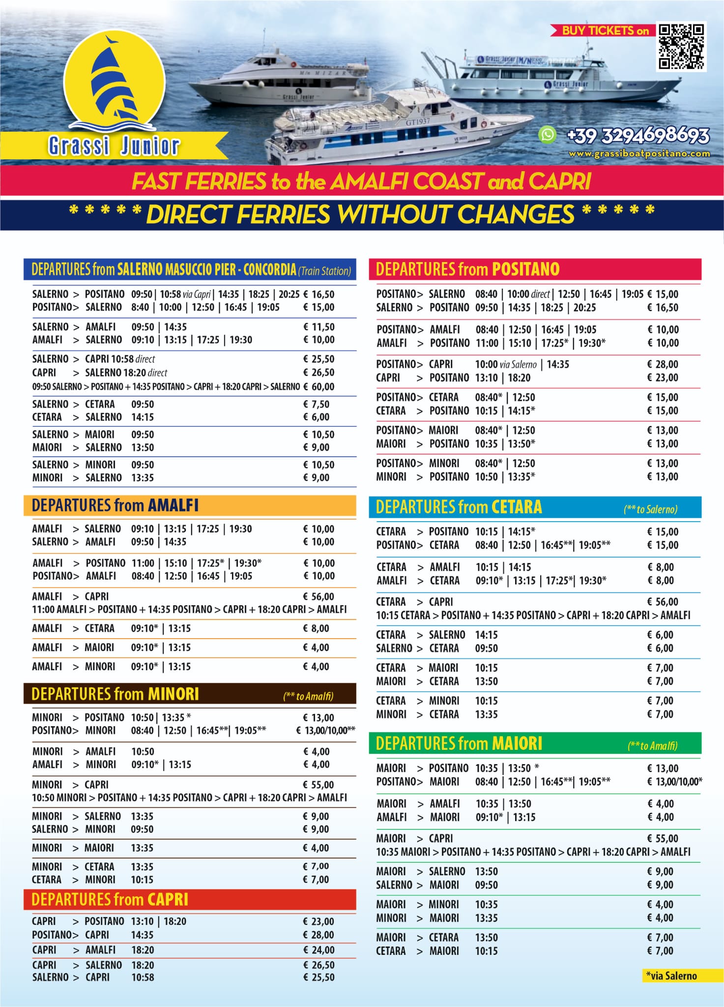(summer schedule