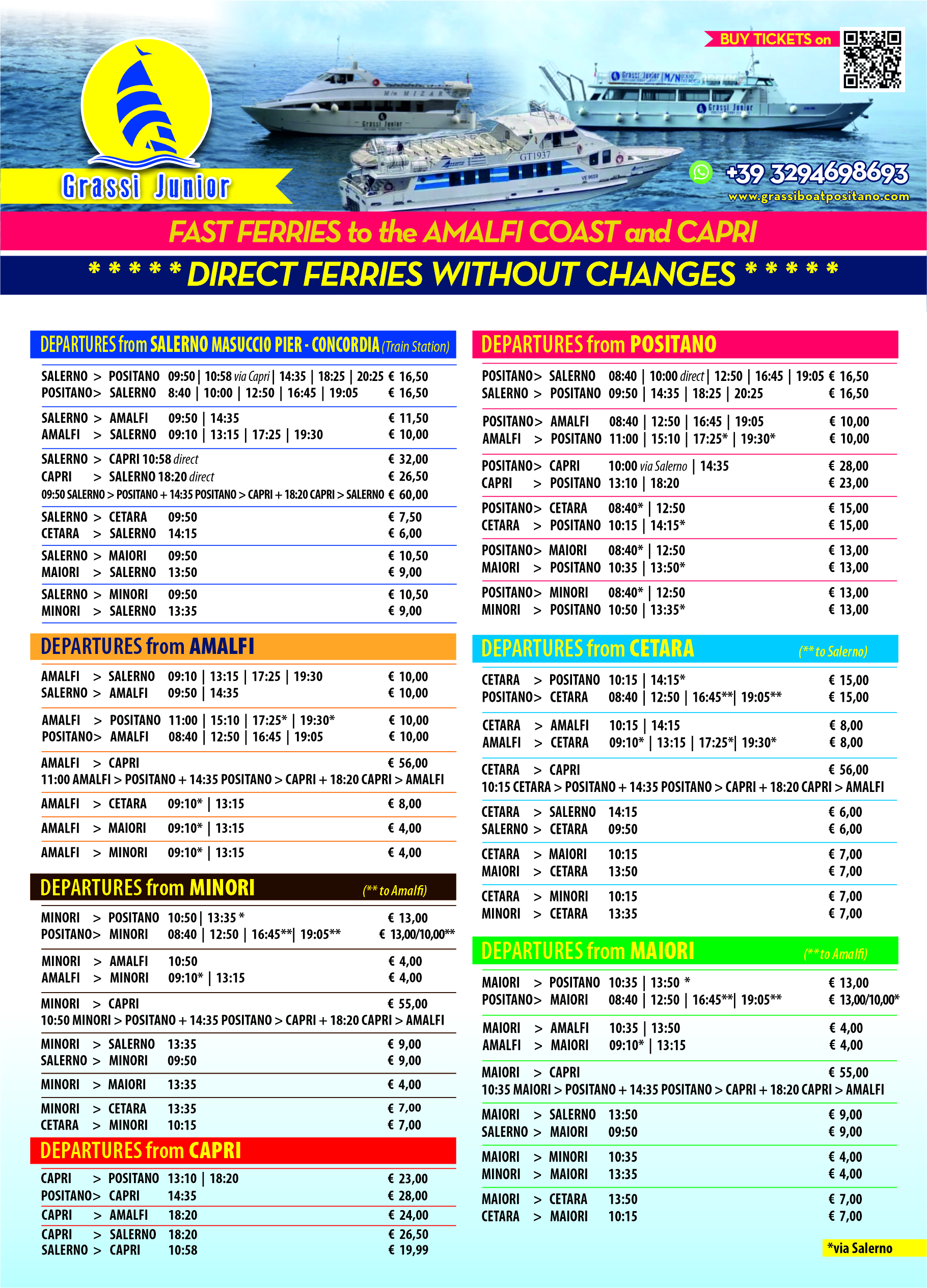 (summer schedule