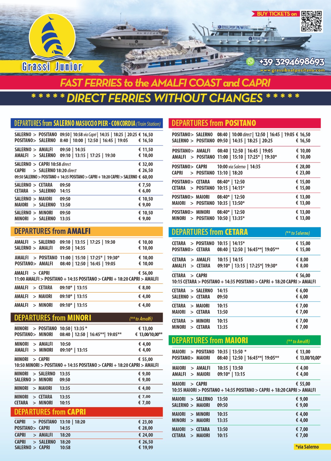 (summer schedule